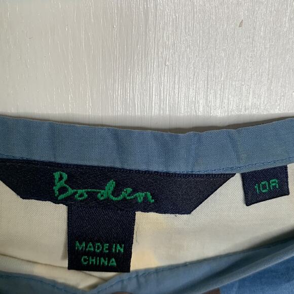 BODEN Bubble Striped Flare Side-zip Skirt W-646 Sz 10 - Picture 6 of 7